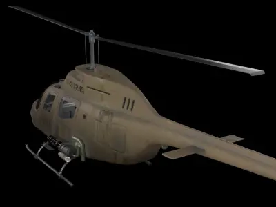 AW119 Koala helicopter military Low-poly 3D model