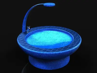 Outdoor bath tub Free 3D model