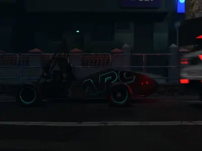 night car scene Free 3D model