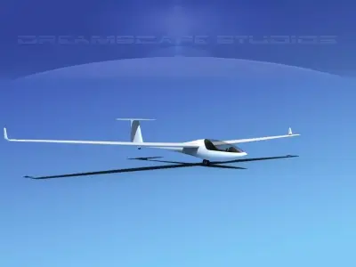 Glaser-Dirks DG-300 Glider Unmarked 3D model