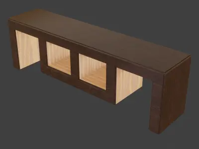 TV Bench Free 3D model