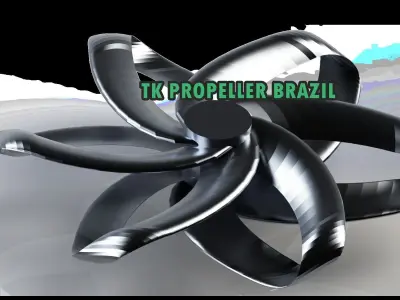 3D Toroidal Drone Propeller TK SERIES 3D model
