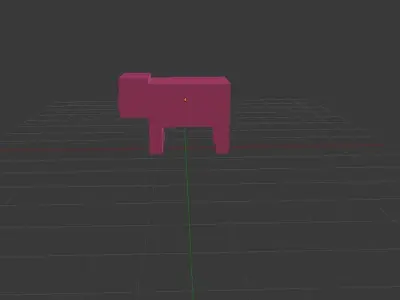 Minecraft Pig 3D model