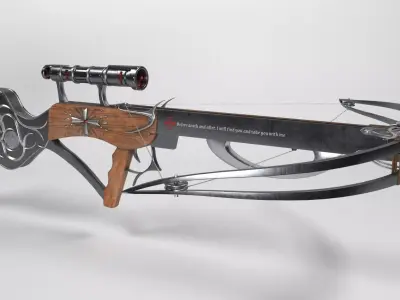 Crossbow of hunters of the Holy Order Low-poly 3D model