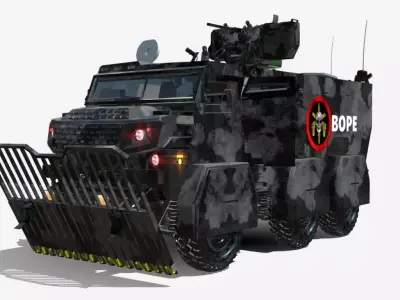 caveirao 6x6 bope br  Low-poly 3D model