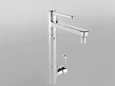 Kitchen Chrome Tap 3D model