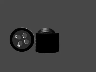 Car wheels 3D Free low-poly 3D model