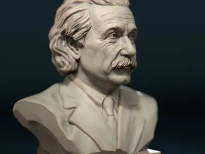 Albert Einstein 3D print model