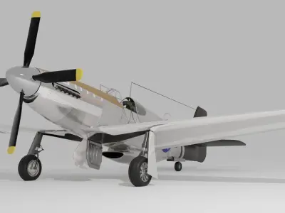 P-51 C Mustang Lopes Hope 3D model