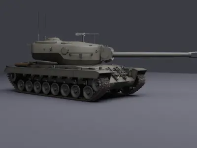 T30 American Heavy tank 3D model