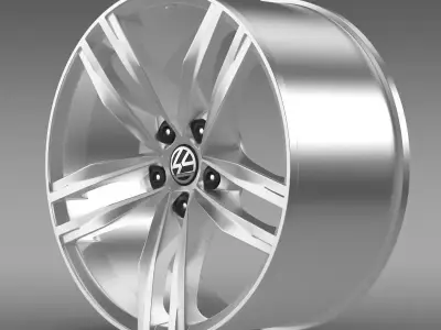 Volkswagen Golf TDI rim 3D model