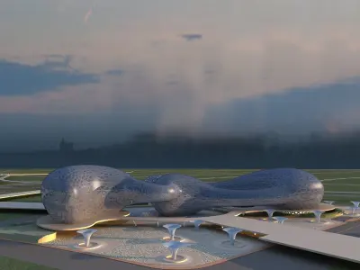 Futuristic Museum 2 3D model