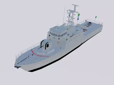 NPa Gurupi - P 47 Low-poly 3D model