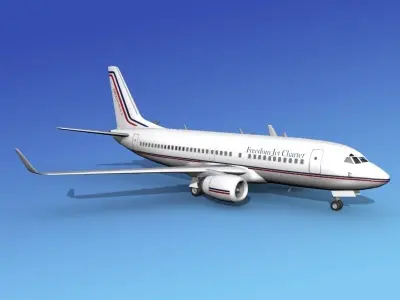 Boeing 737-700ER Freedom Charter 3D model