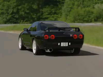 Nissan Skyline R32 GTR Free low-poly 3D model