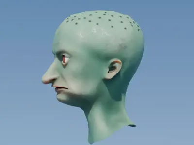 Squidward Low-poly 3D model