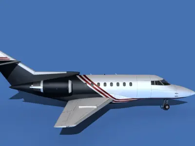 Hawker Siddley 1000 V06 3D model