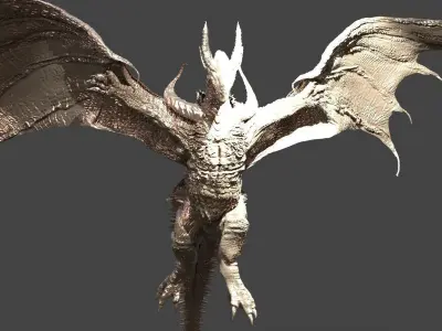 Drake God Serpent  3D model