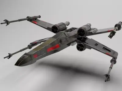 star wars t-65 Free 3D model