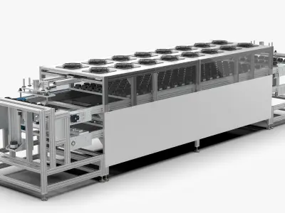 BMC Plastic Sealed Stator Cooling Line 3D model