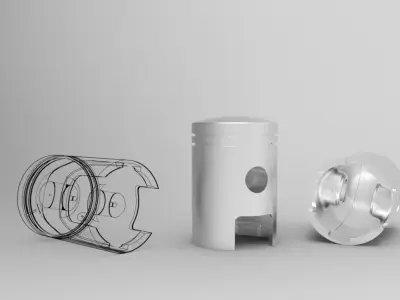 Simson piston S50 3D model