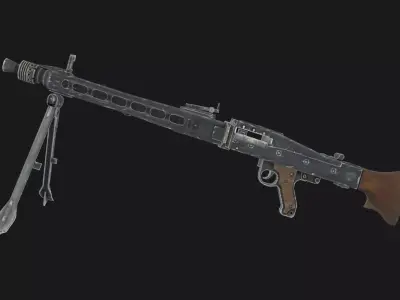 MG 42  Low-poly 3D model