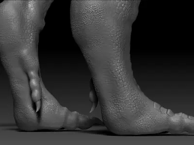 Dinosaur Pachycephalosaurus Sculpt Project 3D model