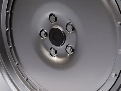 L1 wheel Low-poly 3D model