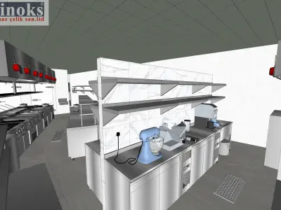 Casino Commercial Kitchen And Bar Project 3D model