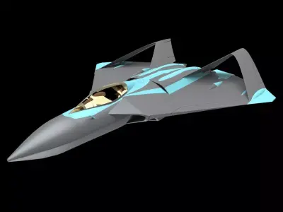 Xplane fighterjet FX 3D model