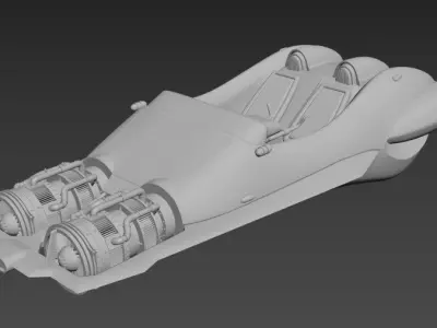 Star Wars Anakin speeder 3D print model