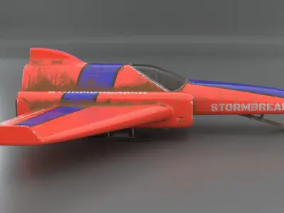 Plane speed racer 3D model