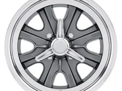 Legendary Wheel Co HB45 Alloy Wheel 17x7 CharcoalMachined  3D model