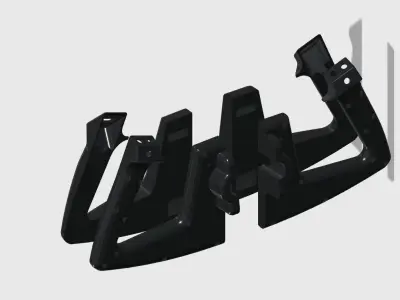 Cessna 172 style Yoke for DIY flight simulator 3D print model