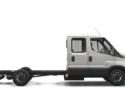 Iveco Daily Crew Cab L4 Chassis 2022 3D model