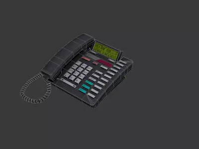 Office Phone Low-poly 3D model buy