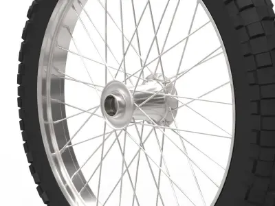 Generic Motorcycle wheel 3D model