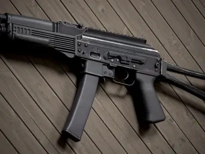 PP-19 Vityaz Low-poly 3D model