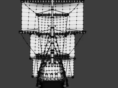 Old Ship Low-poly 3D model