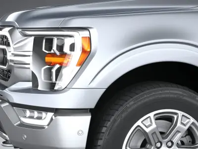 Ford F150 XLT Regular cab 2022 3D model