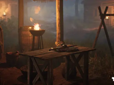 Bandit Valley Village Low-poly 3D model