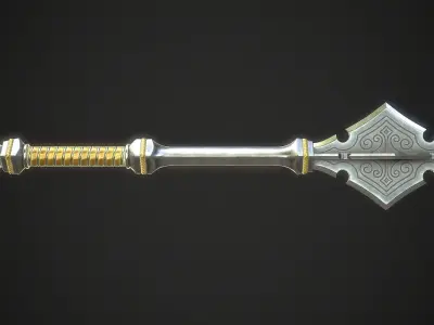 Mace 17 Low-poly 3D model
