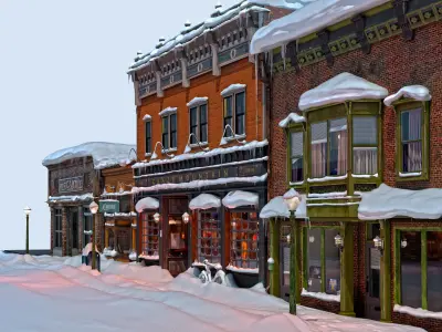 Historic Colorado Mountain Town 3D model