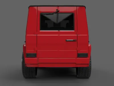 RED CAR Free 3D model