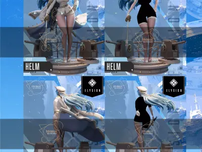 Helm from Nikke Goddess Of Victory Commercial Package 3D print model