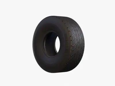 Generic Tyre Low-poly 3D model