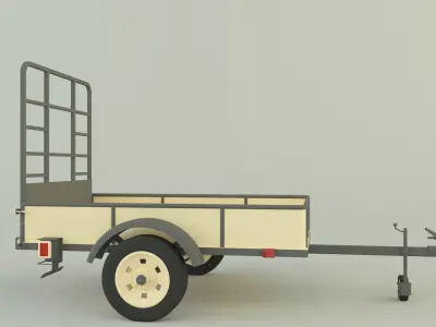car trailer model 72 3D model