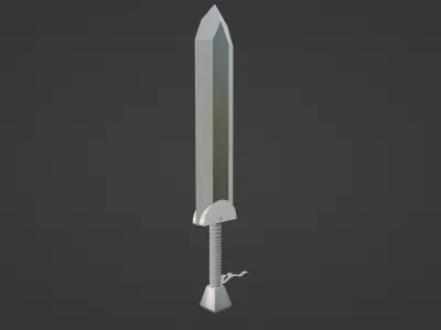 Sword for game character 3D model