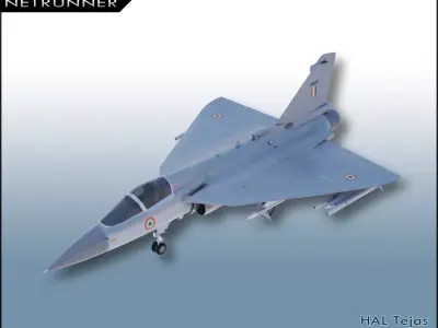 HAL Tejas Low-poly 3D model