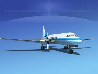 Convair CV-580 Corporate 1 3D model
